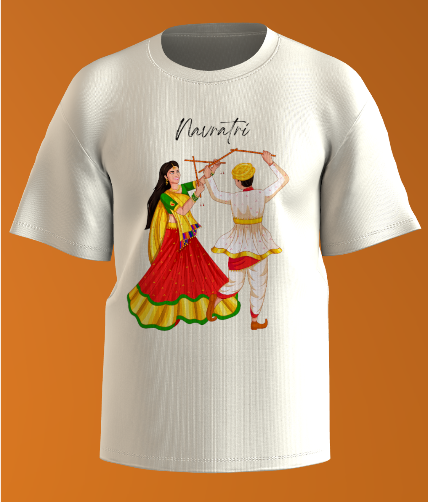 🕺💃 Navratri Garba Dance Cotton T-Shirt Unisex