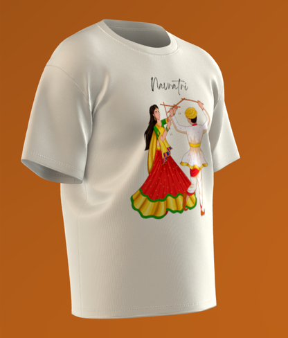 🕺💃 Navratri Garba Dance Cotton T-Shirt Unisex