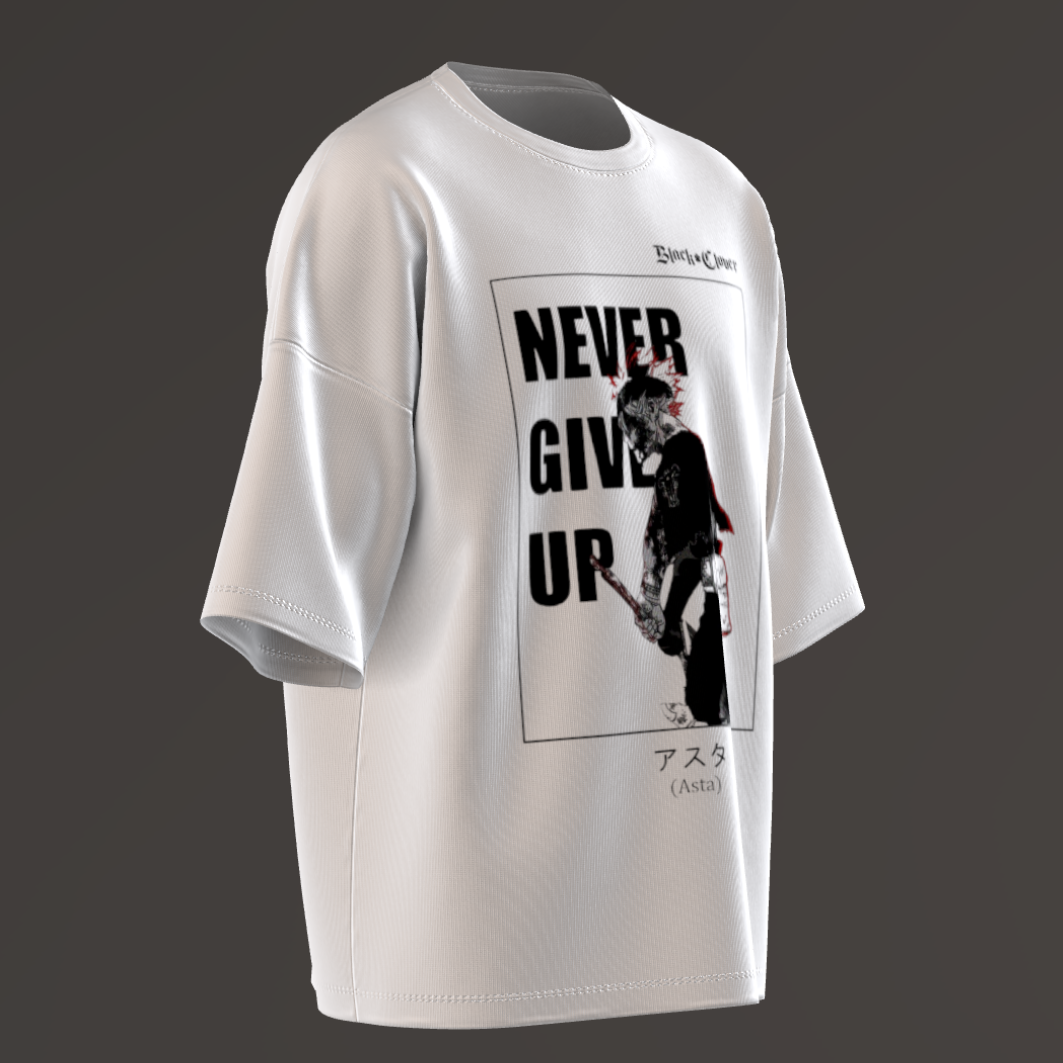 Never Give Up Graphic T-Shirt | 100% Cotton | Premium GSM
