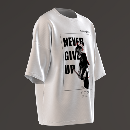 Never Give Up Graphic T-Shirt | 100% Cotton | Premium GSM