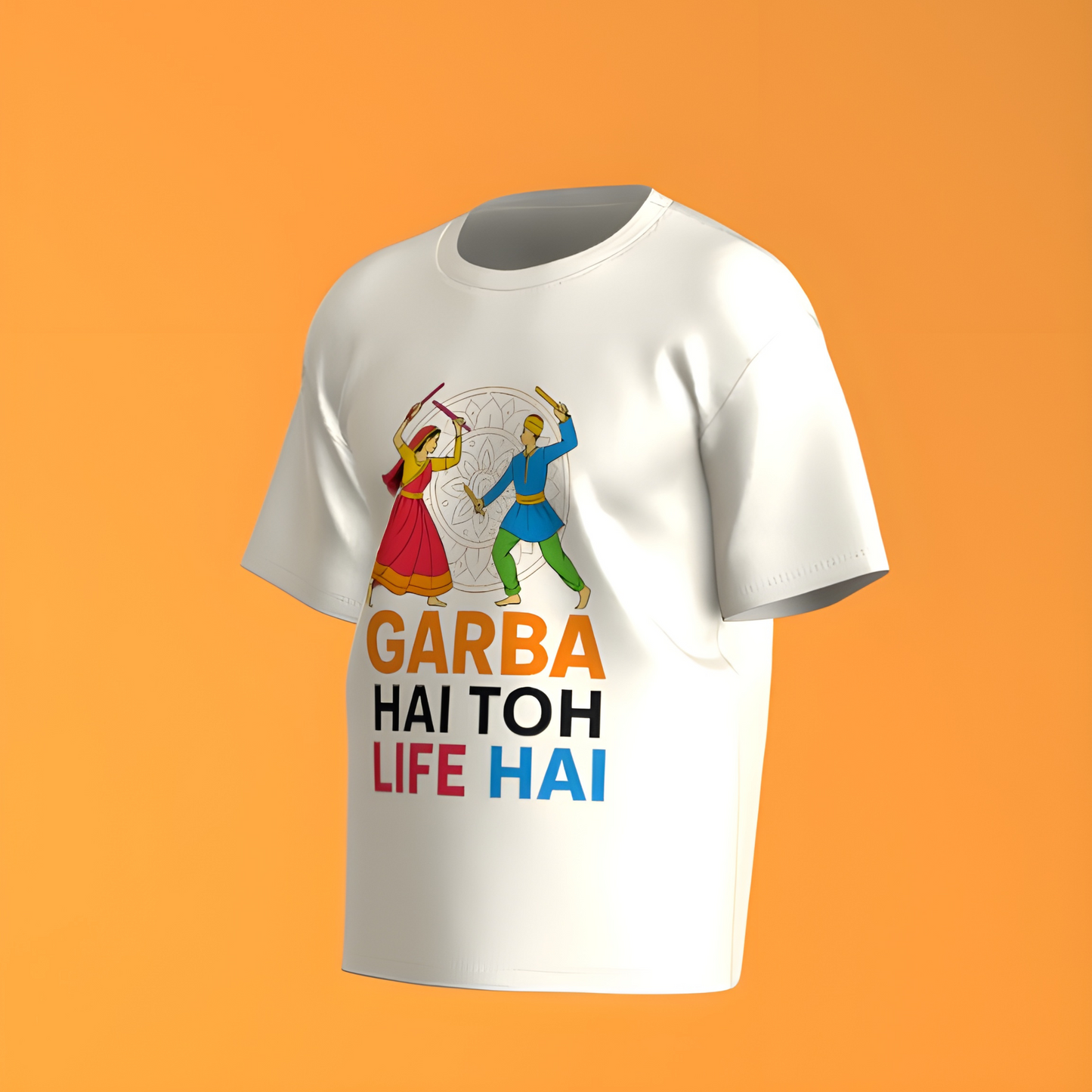 Garba Hai Toh Life Hai Unisex Cotton T-Shirt